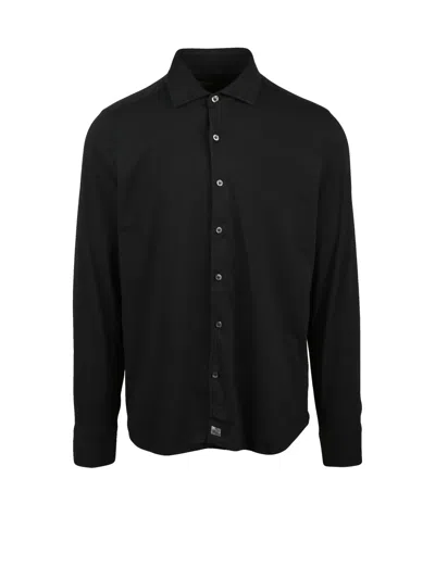 Sonrisa Slim Fit Shirt With Classic Collar And Tailored Silhouette In Black