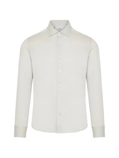 Sonrisa Spread-collar Long-sleeve Shirt In White
