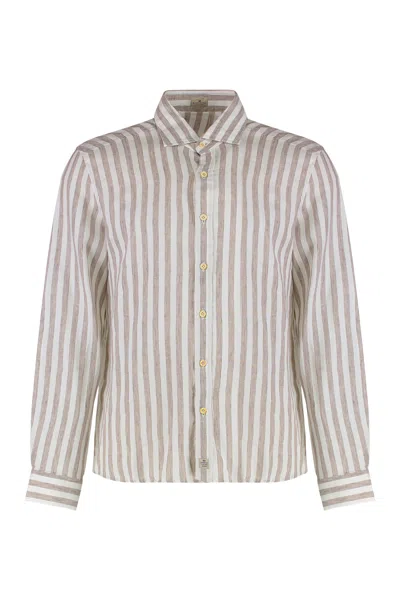 SONRISA SONRISA STRIPED LINEN SHIRT