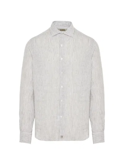 Sonrisa Striped Long-sleeve Shirt In Multi