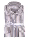 Sonrisa Striped Cotton Dress Shirt In Multi