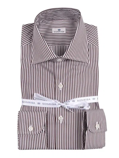 SONRISA VERTICAL STRIPE FORMAL SHIRT