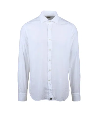 Sonrisa Slim Fit White Shirt With Minimalist Design And Classic Collar
