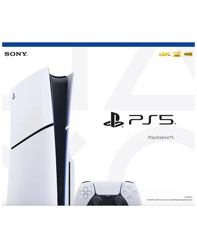 Sony Playstation 5 Slim Console - White With Accessories & White Controller (total 2 Controllers Included