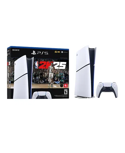 Sony Playstation 5 Slim Console Digital Edition Nba 2k25 Bundle - White
