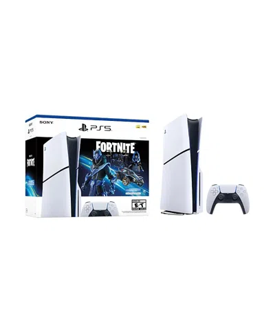 Sony Playstation 5 Slim Console Fortnite Cobalt Star Bundle - White