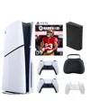 Sony Ps5 - Playstation 5 Slim Disc Bundle With Accessories, Extra Controller And Madden Nfl 25 Game In White