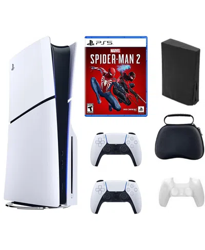 Sony Ps5 - Playstation 5 Slim Disc Bundle With Accessories, Extra Controller And Spiderman Game In White
