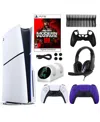 Sony Ps5 Cod Console With Extra Purple Dualsense Controller And Accessories Kit In Multicolor