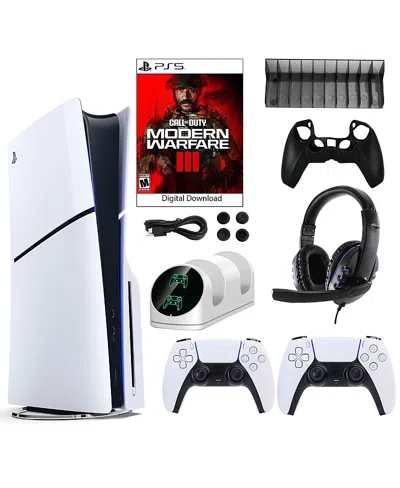 Sony Ps5 Cod Console With Extra White Dualsense Controller And Accessories Kit In Multicolor