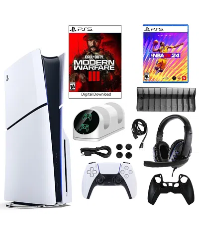 Sony Ps5 Cod Core With Nba 2k24 Game And Accessories Kit In Multicolor