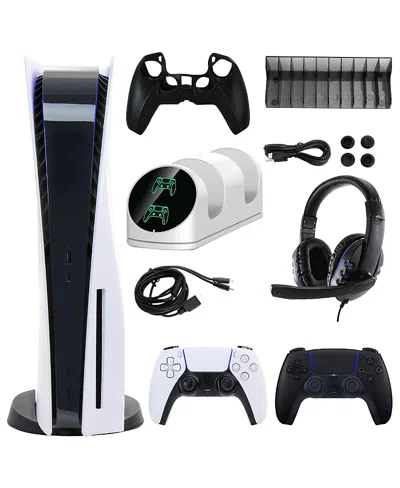 Sony Ps5 Core With Extra Black Dualsense Controller And Accessories Kit In Multi-color