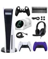 Sony Ps5 Core With Extra Purple Dualsense Controller And Accessories Kit In Multi-color