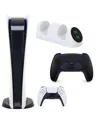 Sony Ps5 Digital Console With Extra Black Dualsense Controller And Dual Charging Dock In Black