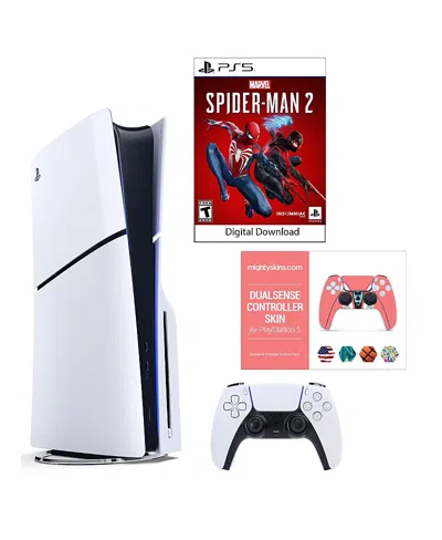 Sony Ps5 Spider Man 2 Console With Controller Skin In Multi-color