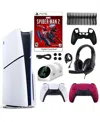 Sony Ps5 Spider Man 2 Console With Extra Red Dualsense Controller And Accessories Kit In Red