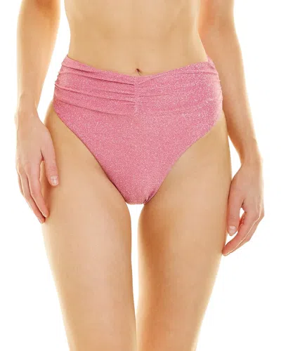 Sonya High Waist Ruched Brief In Pink