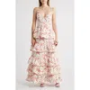Sonya Moda Amara Tiered Maxi Dress In Wild Meadow