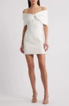 Sonya Moda Belluno Off The Shoulder Minidress In White