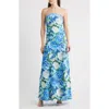 Sonya Moda Ela Floral Strapless Gown