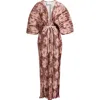 Sonya Moda Gianna Plunge Gown In Desert Rose