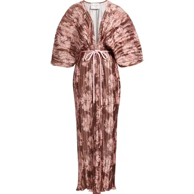 Sonya Moda Gianna Plunge Gown In Desert Rose