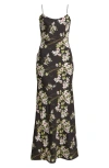 Sonya Moda Juliette Floral Maxi Slipdress In Mystic Garden