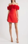 Sonya Moda Nahla Rosette Off The Shoulder Cocktail Minidress