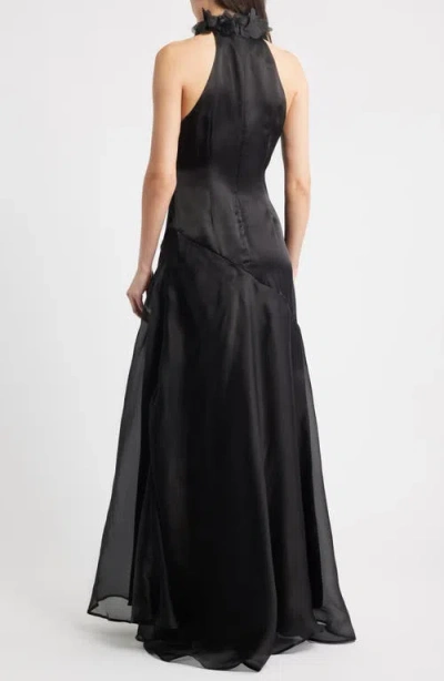 Sonya Moda Noelle Floral Collar Sleeveless Gown