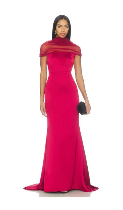 Sonya Moda X Revolve Lola Gown In Burgundy
