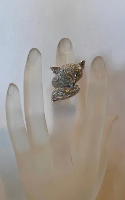 Sonya's Fox Ring In Silver In Gold