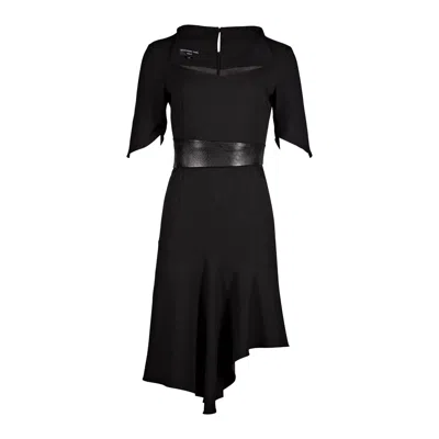 Sookyoung Song Women's Black Sweetheart Neckline Dress