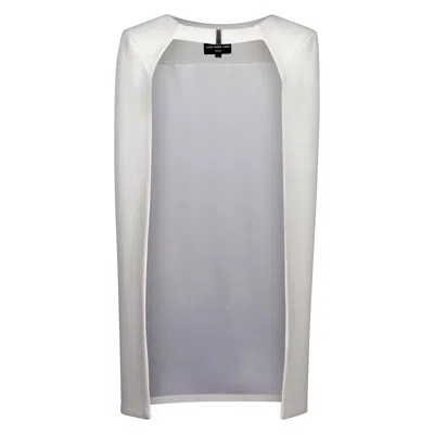 Sookyoung Song Women's White Tailored Crepe Cape