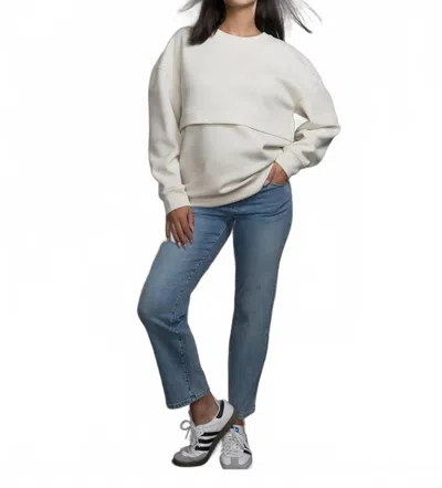 Soon Maternity Heaven Slim Overbelly Maternity Jeans In Mid Wash In Multi