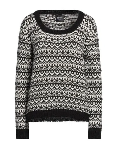 Soon Woman Sweater Black Size Xl Acrylic, Polyamide, Mohair Wool, Alpaca Wool, Wool