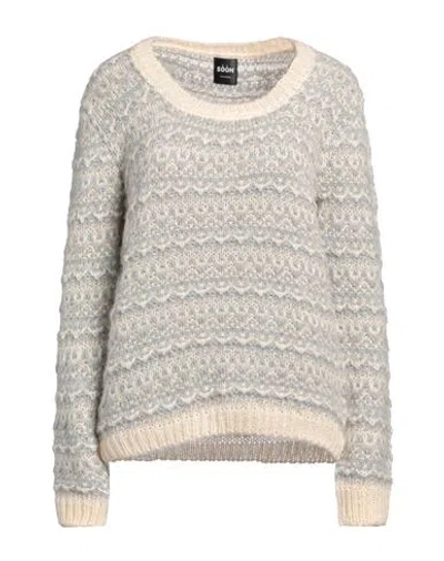 Soon Woman Sweater Ivory Size Xl Acrylic, Polyamide, Mohair Wool, Alpaca Wool, Wool In White