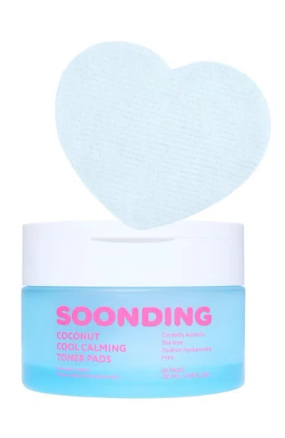 Soonding Coconut Cool Calming Toner Pads In Transparent