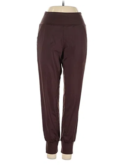 Pre-owned Soothfeel Active Pants In Burgundy