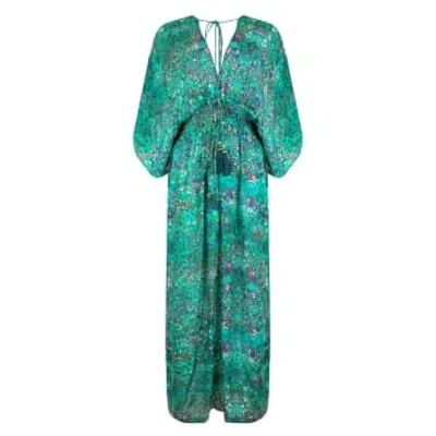 Sophia Alexia Green Bubbles Capri Kimono