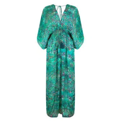 Sophia Alexia Green Bubbles Capri Kimono