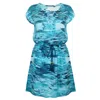 Sophia Alexia Women's Blue / Green Caribbean Dream Tassel Dress In Blue/green