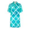 Sophia Alexia Women's Blue / Green Jade Paradise Beach Shirt In Blue/green