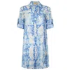 Sophia Alexia Women's Blue Pebbles Beach Shirt In Blue