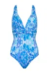 Sophia Alexia Women's Blue Sea Dream Santorini Swimsuit In Blue
