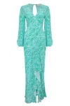 Sophia Alexia Women's Green Floral Mermaid Portofino Dress In Green