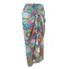 Sophia Alexia Women's Liquid Rainbow Cotton Sarong In White