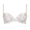 Sophia Alexia Women's Neutrals Sand Pebbles Fiji Bralette Bikini Top In Yellow