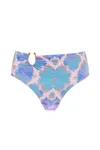 Sophia Alexia Women's Pink / Purple Orchid Paradise Bora Bora High Waist Bikini Bottom