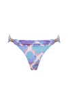 Sophia Alexia Women's Pink / Purple Orchid Paradise Fiji Fold Over Bikini Bottom
