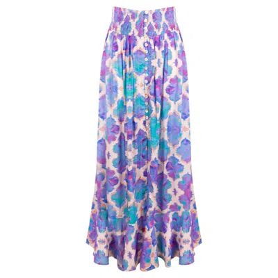 Sophia Alexia Women's Pink / Purple Orchid Paradise Fiji Skirt In Pink/purple